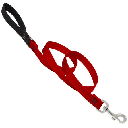LUPINE DOG LEASH 6FT 3/4"" RED 22509